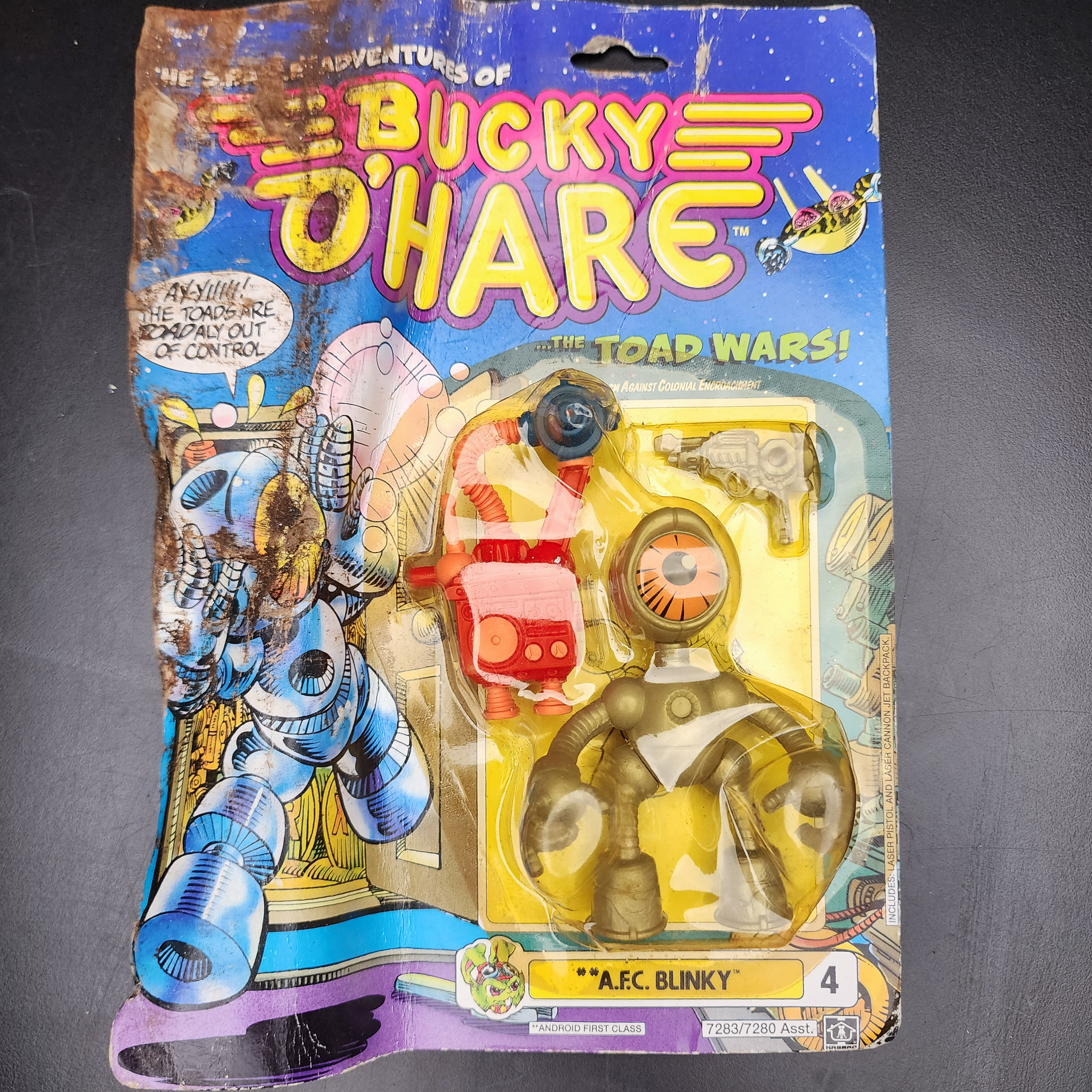 【本物保証】GEOFFREY BOUILLOT Mickey 40Edition Vintage 1990 Hasbro Bucky O'Hare AFC Blinky Figure Toad Wars