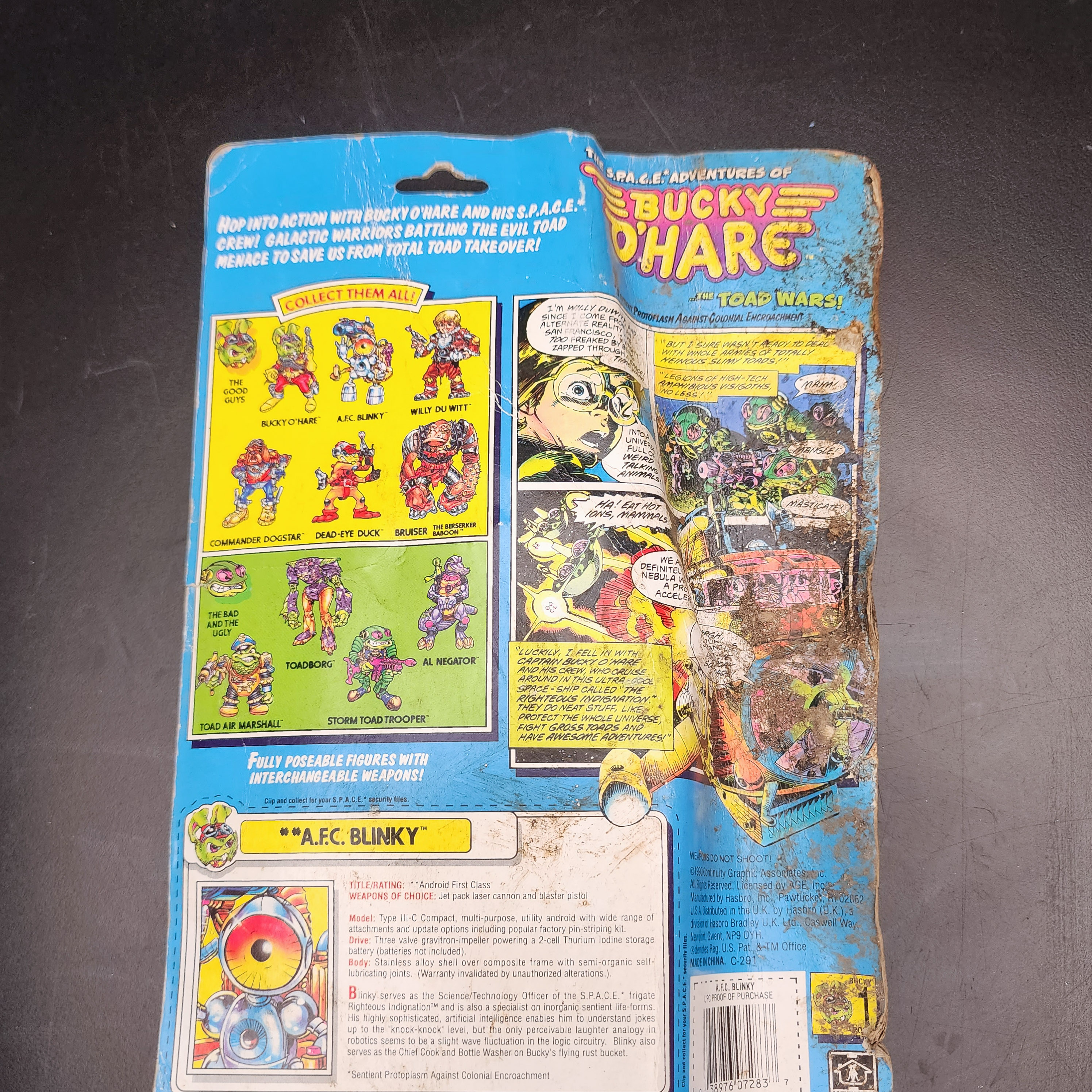 【本物保証】GEOFFREY BOUILLOT Mickey 40Edition Vintage 1990 Hasbro Bucky O'Hare AFC Blinky Figure Toad Wars