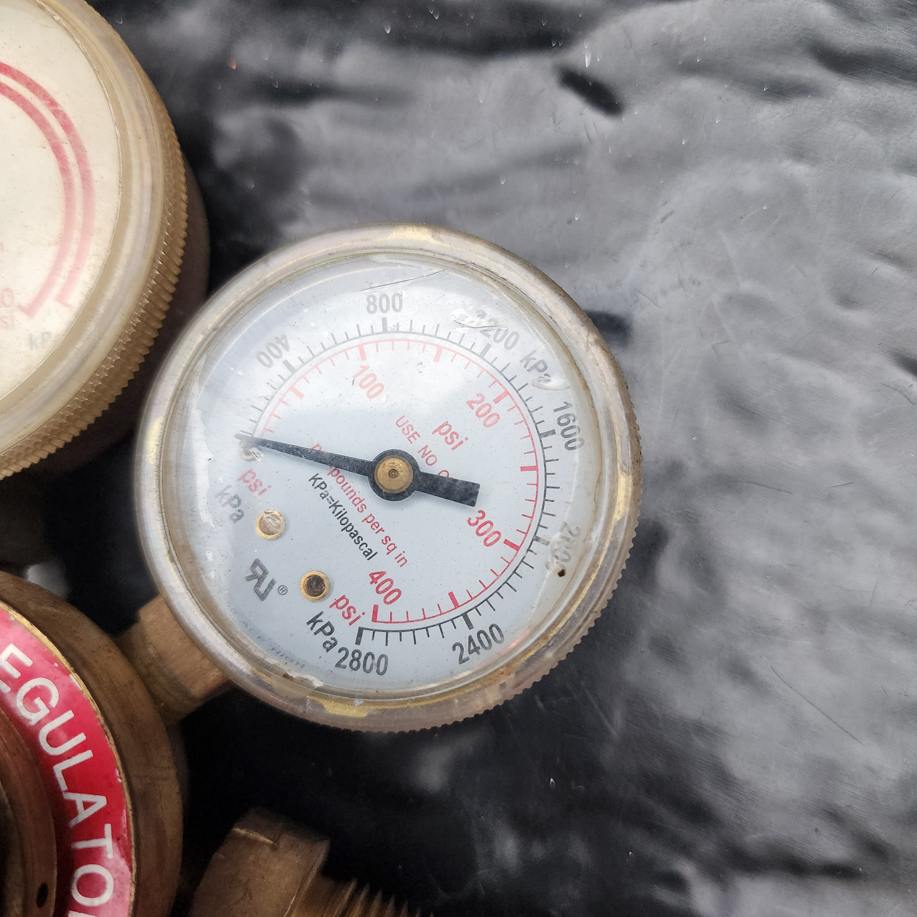 Weldmark LXR-65AC Acetylene Regulator Dual Gauge Brass 48NL MH25744 - Picture 5 of 7