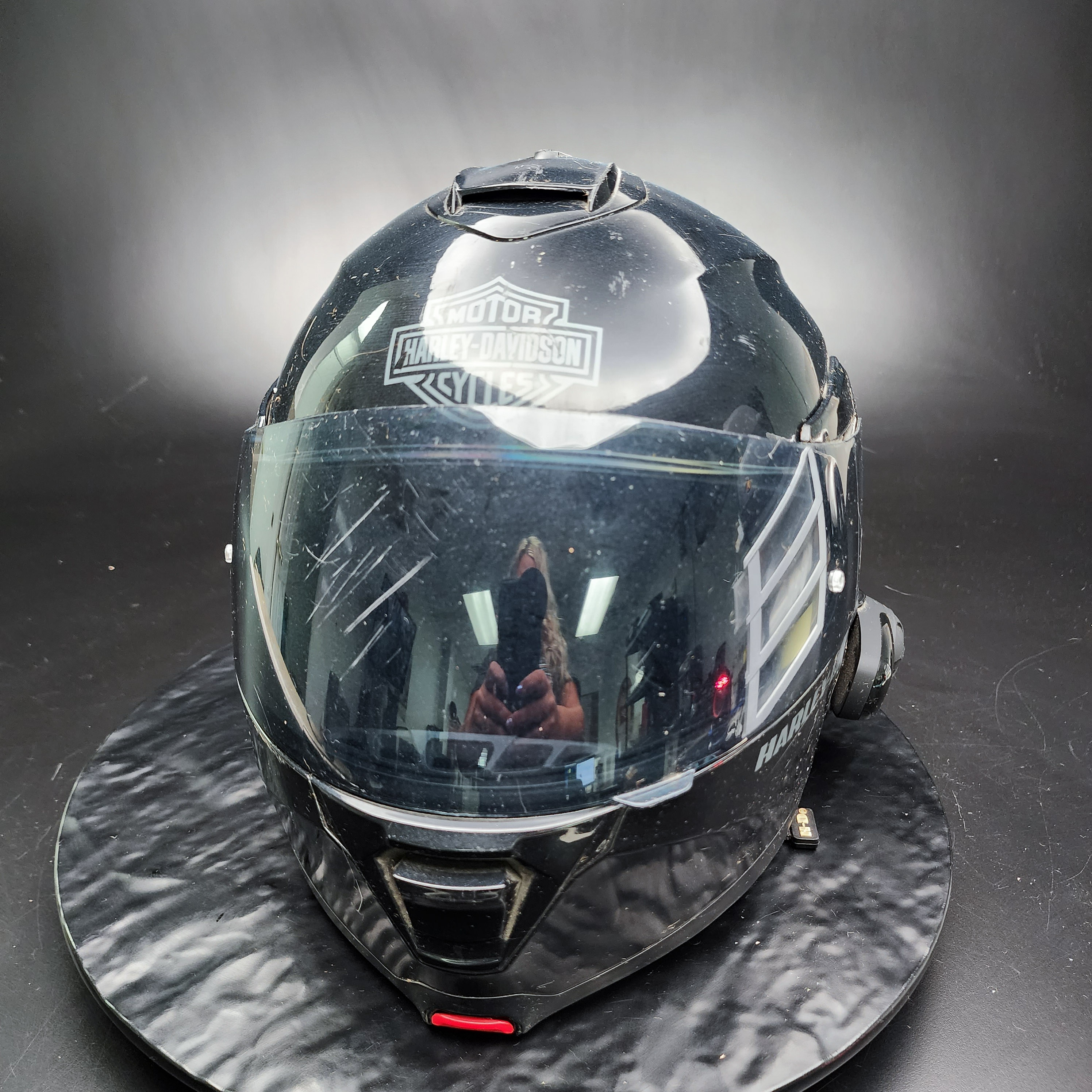 Harley-Davidson HD-H24 Helmet XL Full Face Sena BT Mic-Black | eBay